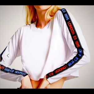 “London E3 1995” White Crop Tee